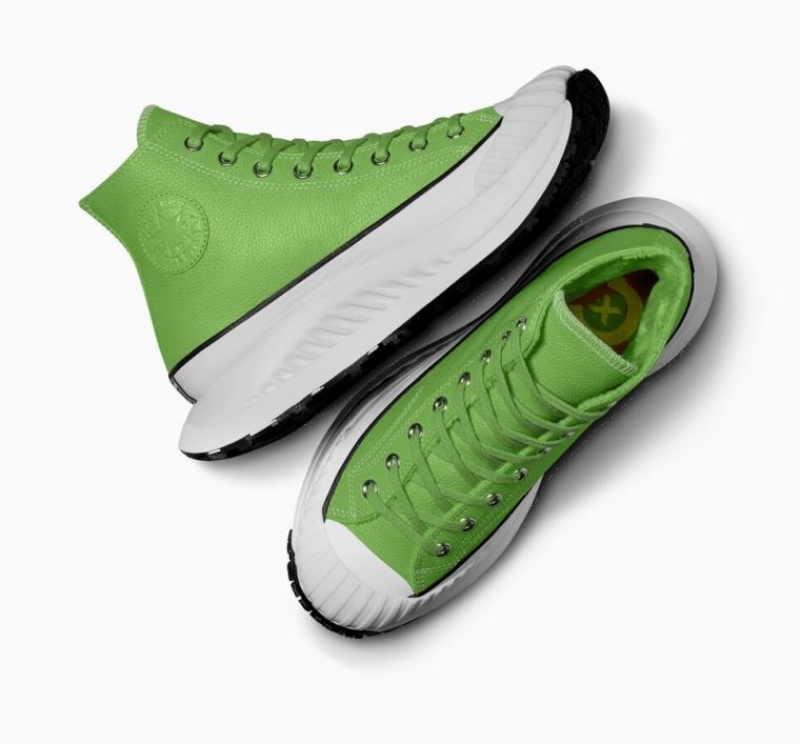 Tenis Converse Chuck Taylor 70 At-cx Leather Altos Hombre Verde Claro | COLOMBIA L8215N