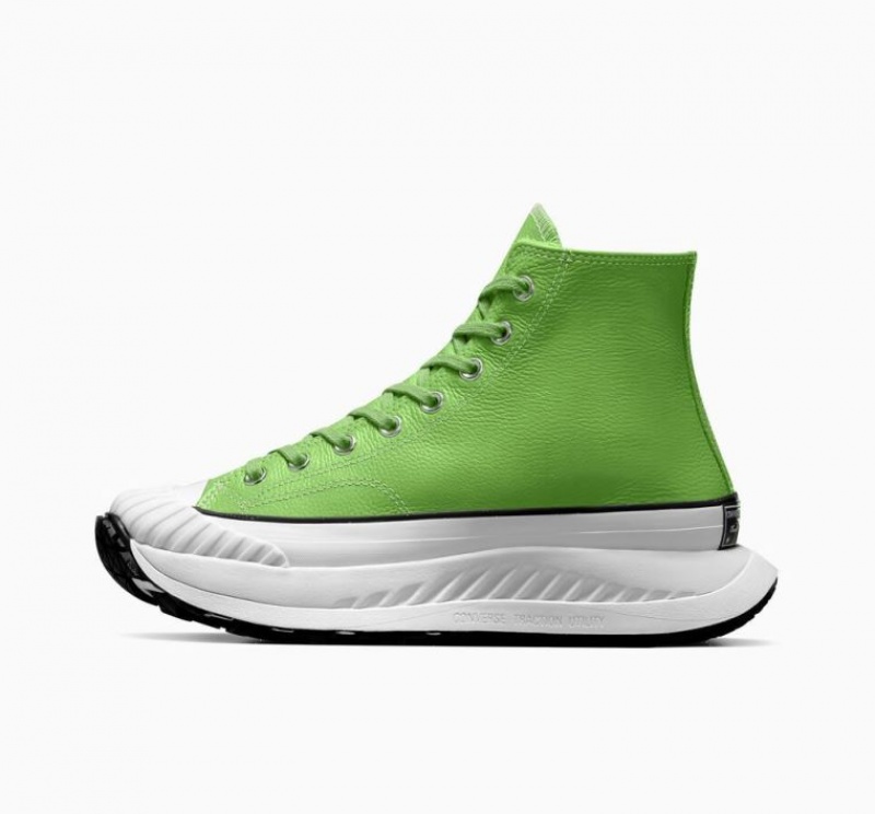 Tenis Converse Chuck Taylor 70 At-cx Leather Altos Hombre Verde Claro | COLOMBIA L8215N