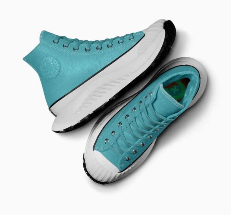 Tenis Converse Chuck Taylor 70 At-cx Leather Altos Hombre Turquesa | COLOMBIA N0184D