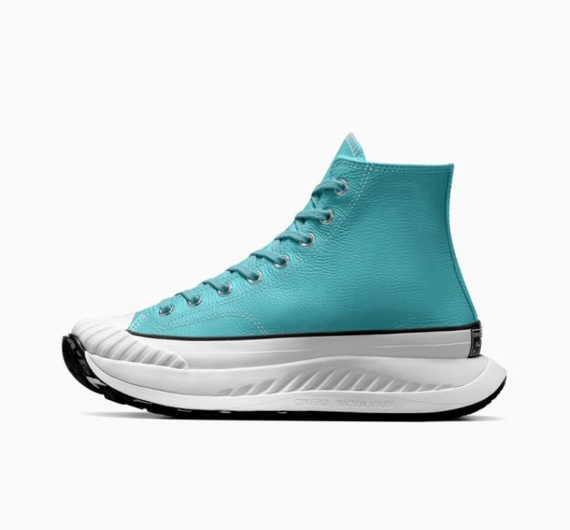 Tenis Converse Chuck Taylor 70 At-cx Leather Altos Hombre Turquesa | COLOMBIA N0184D