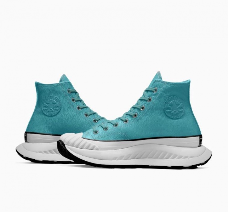 Tenis Converse Chuck Taylor 70 At-cx Leather Altos Hombre Turquesa | COLOMBIA N0184D