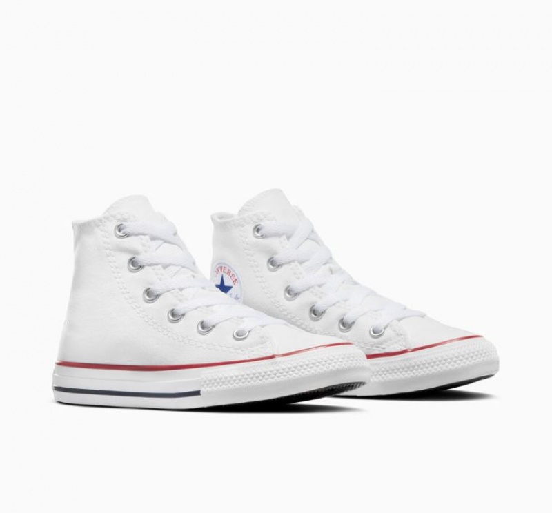 Tenis Converse Chuck Taylor All Star Altos Niños Blancas | COLOMBIA L2795F