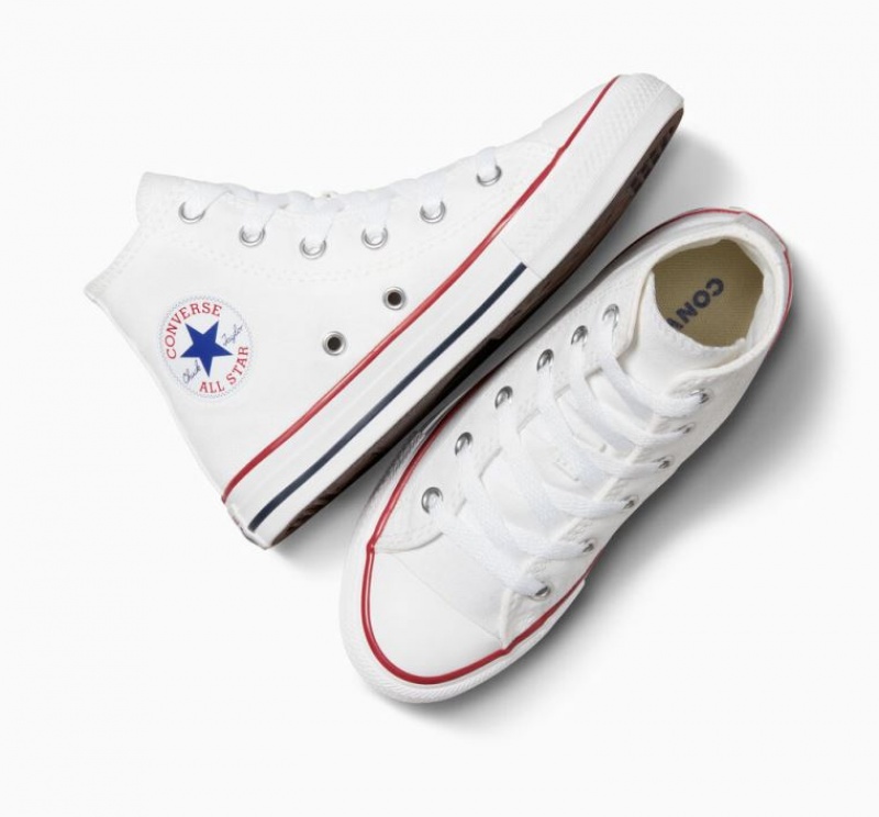 Tenis Converse Chuck Taylor All Star Altos Niños Blancas | COLOMBIA L2795F