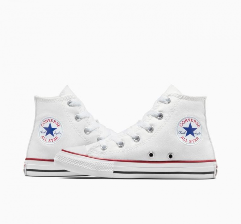 Tenis Converse Chuck Taylor All Star Altos Niños Blancas | COLOMBIA L2795F