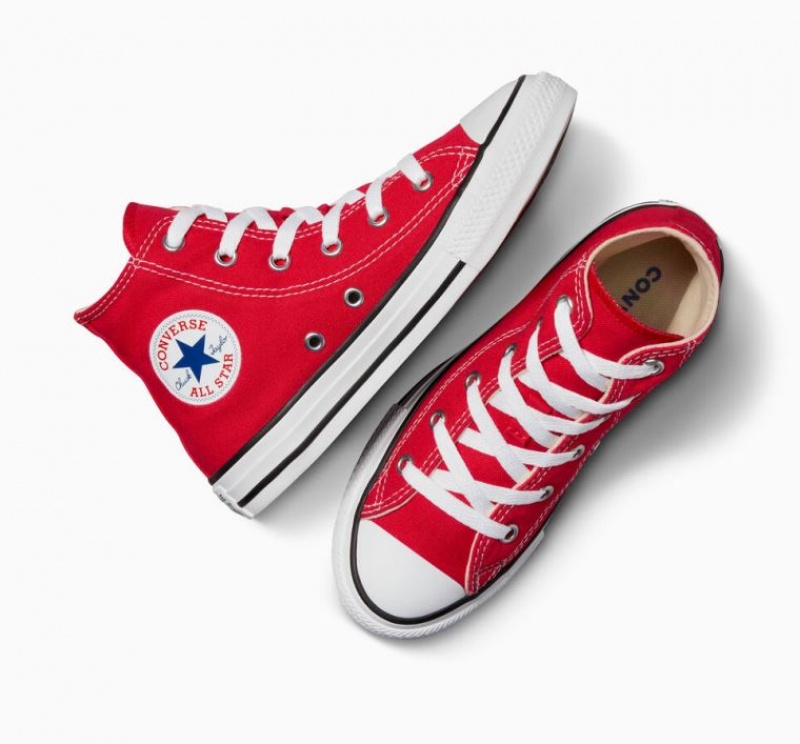 Tenis Converse Chuck Taylor All Star Altos Niños Rojas | COLOMBIA U6594T