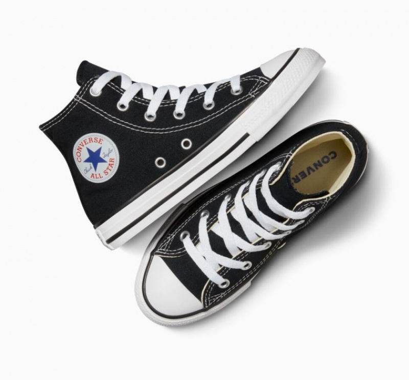 Tenis Converse Chuck Taylor All Star Altos Niños Negras | COLOMBIA C4892F