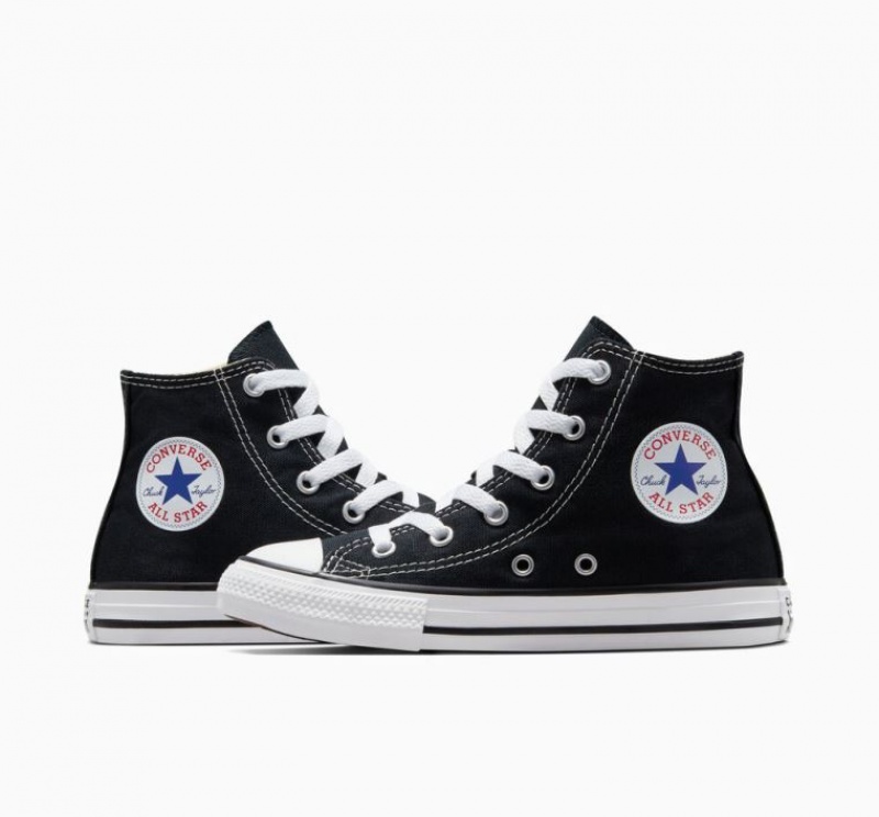 Tenis Converse Chuck Taylor All Star Altos Niños Negras | COLOMBIA C4892F