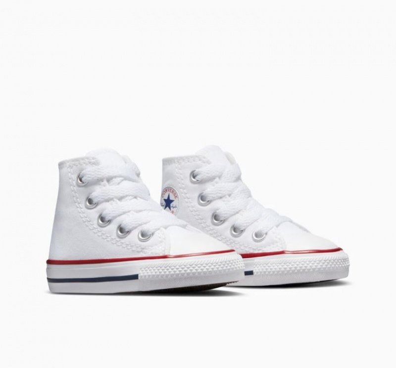 Tenis Converse Chuck Taylor All Star Altos Niños Blancas | COLOMBIA X7193E