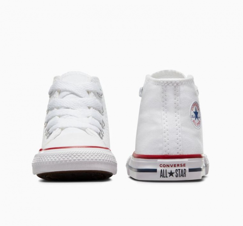 Tenis Converse Chuck Taylor All Star Altos Niños Blancas | COLOMBIA X7193E