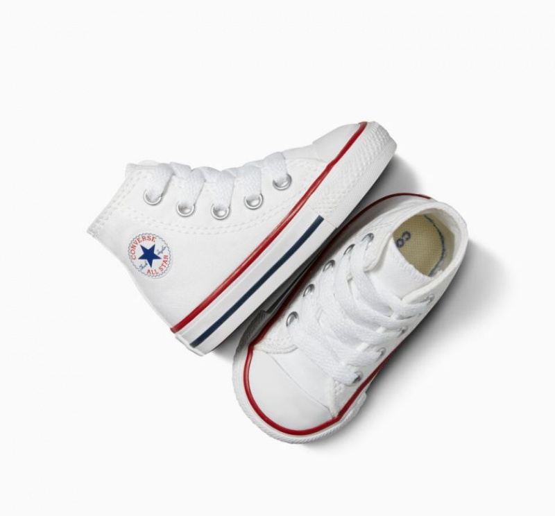 Tenis Converse Chuck Taylor All Star Altos Niños Blancas | COLOMBIA X7193E