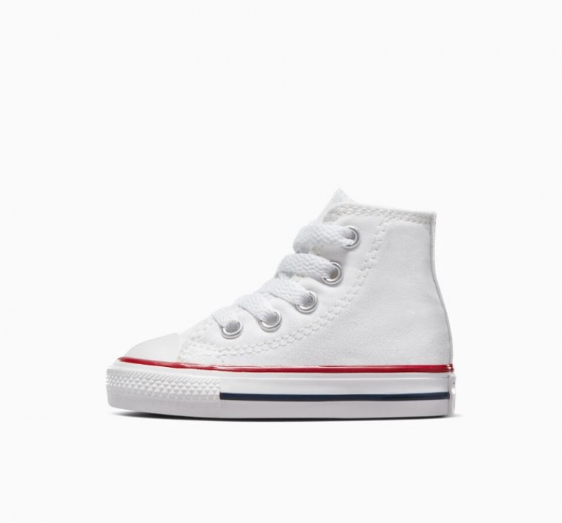 Tenis Converse Chuck Taylor All Star Altos Niños Blancas | COLOMBIA X7193E