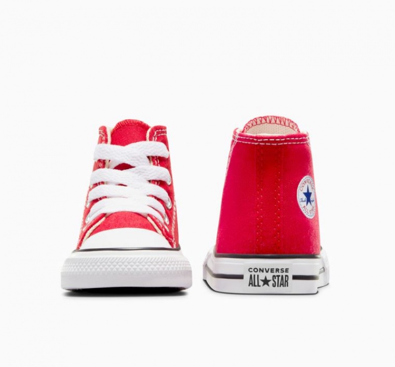 Tenis Converse Chuck Taylor All Star Altos Niños Rojas | COLOMBIA P4251N