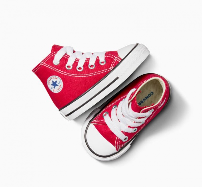 Tenis Converse Chuck Taylor All Star Altos Niños Rojas | COLOMBIA P4251N