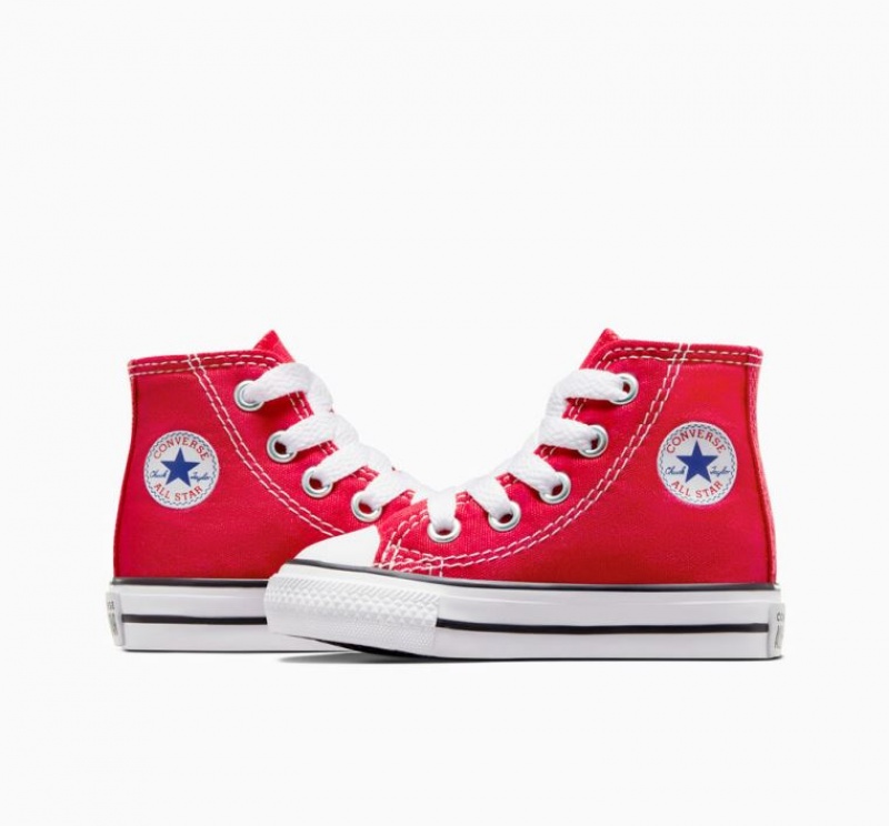 Tenis Converse Chuck Taylor All Star Altos Niños Rojas | COLOMBIA P4251N