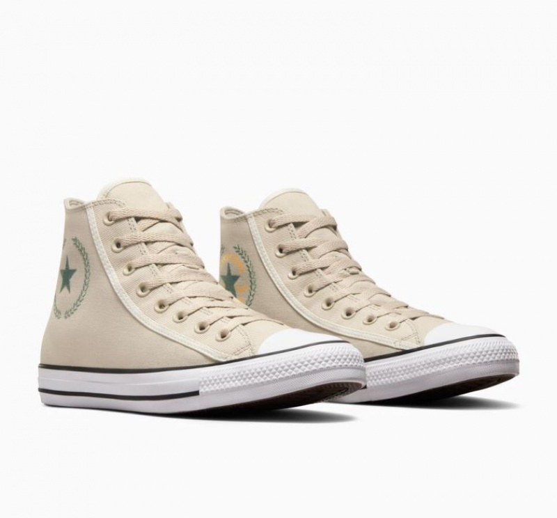 Tenis Converse Chuck Taylor All Star Altos Mujer Beige | COLOMBIA N3605A