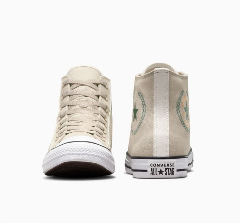 Tenis Converse Chuck Taylor All Star Altos Mujer Beige | COLOMBIA N3605A