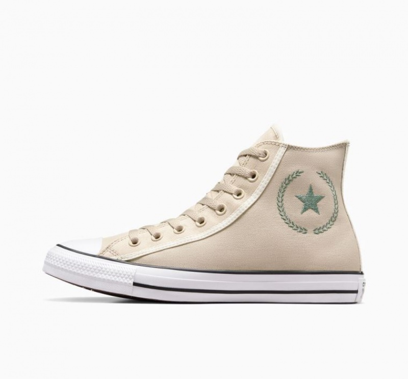 Tenis Converse Chuck Taylor All Star Altos Mujer Beige | COLOMBIA N3605A