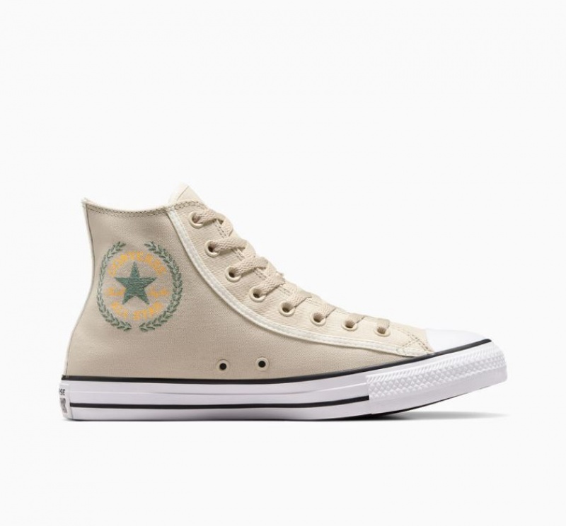 Tenis Converse Chuck Taylor All Star Altos Mujer Beige | COLOMBIA N3605A