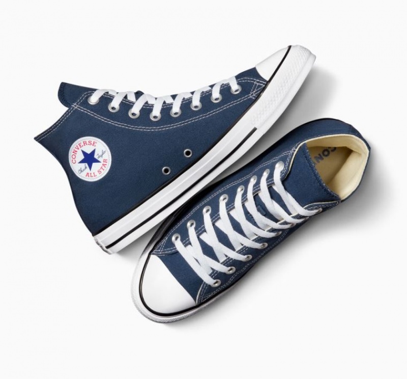 Tenis Converse Chuck Taylor All Star Altos Mujer Azul Marino | COLOMBIA Z8521H