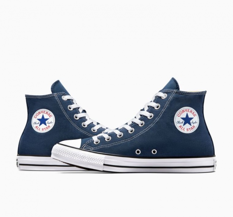 Tenis Converse Chuck Taylor All Star Altos Mujer Azul Marino | COLOMBIA Z8521H