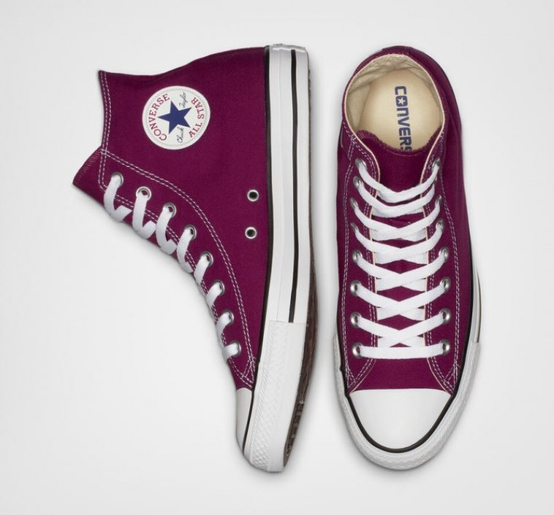 Tenis Converse Chuck Taylor All Star Altos Mujer Burdeos | COLOMBIA O5238H