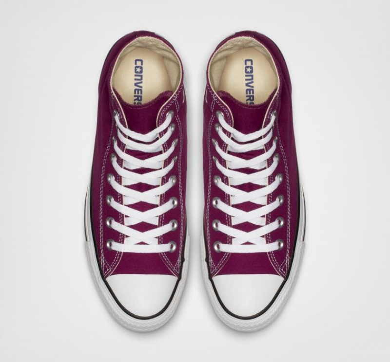 Tenis Converse Chuck Taylor All Star Altos Mujer Burdeos | COLOMBIA O5238H