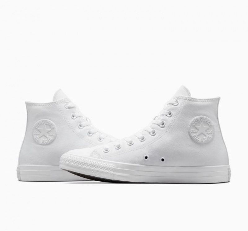 Tenis Converse Chuck Taylor All Star Altos Hombre Blancas | COLOMBIA U3589C