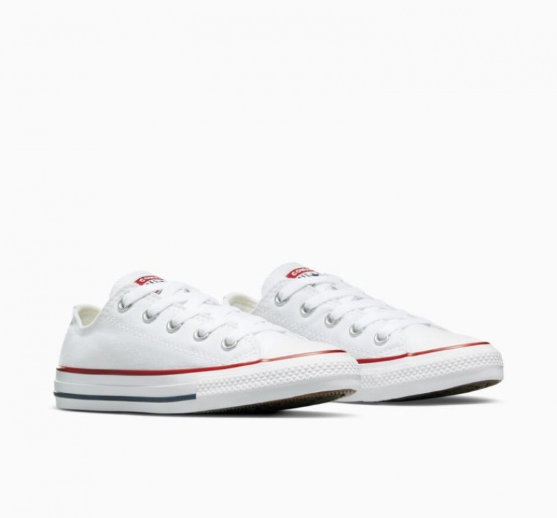 Tenis Converse Chuck Taylor All Star Bajos Niños Blancas | COLOMBIA G4125U