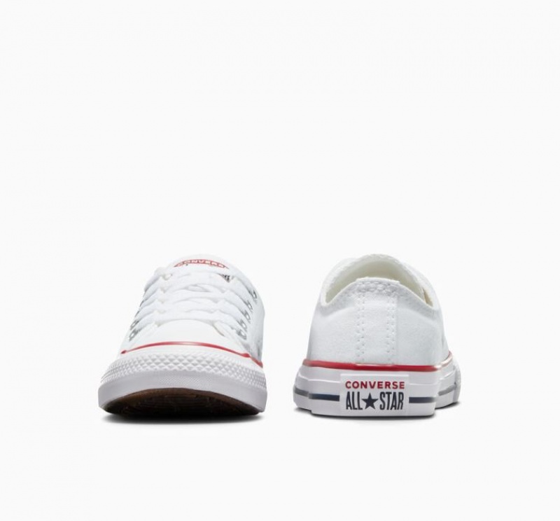 Tenis Converse Chuck Taylor All Star Bajos Niños Blancas | COLOMBIA G4125U