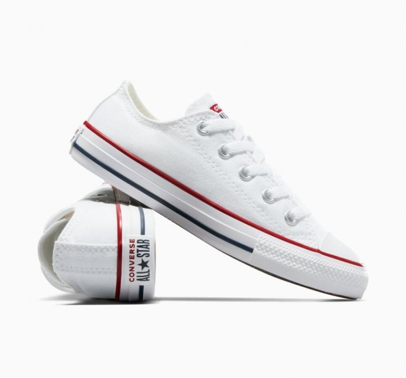 Tenis Converse Chuck Taylor All Star Bajos Niños Blancas | COLOMBIA G4125U