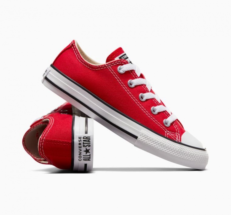 Tenis Converse Chuck Taylor All Star Bajos Niños Rojas | COLOMBIA R4081G