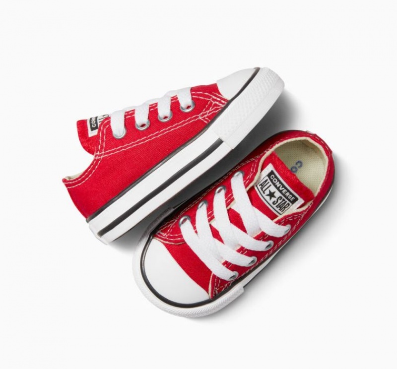 Tenis Converse Chuck Taylor All Star Bajos Niños Rojas | COLOMBIA Y7649I