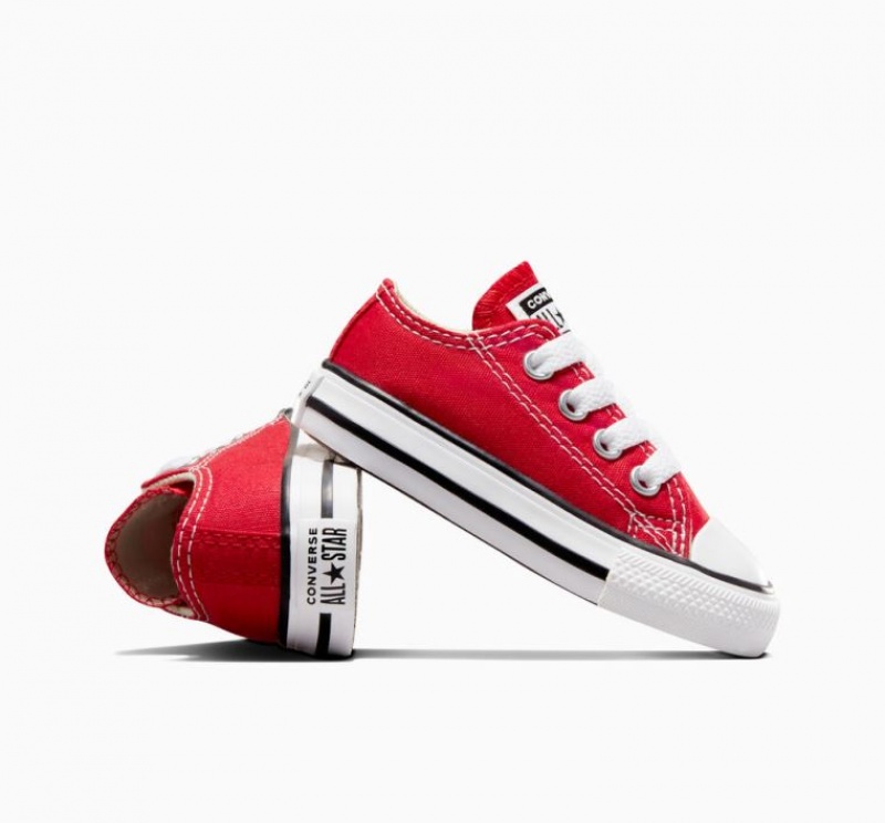 Tenis Converse Chuck Taylor All Star Bajos Niños Rojas | COLOMBIA Y7649I