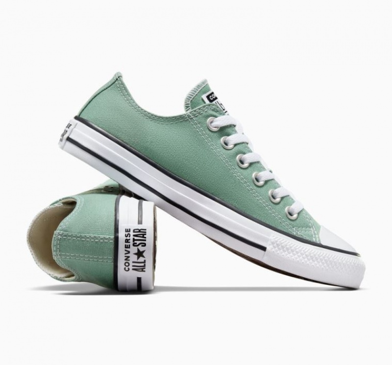 Tenis Converse Chuck Taylor All Star Bajos Mujer Verde Claro | COLOMBIA E5129D