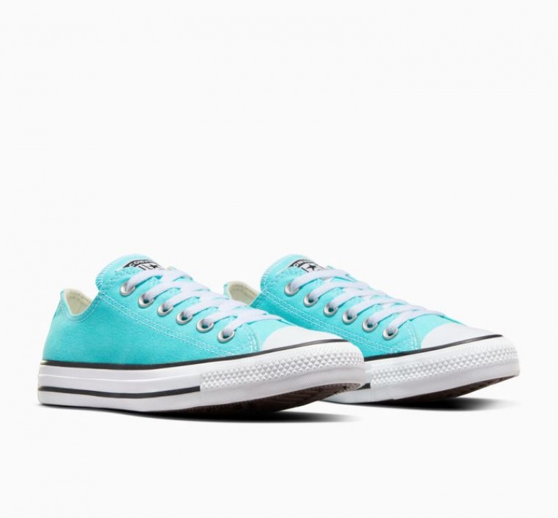 Tenis Converse Chuck Taylor All Star Bajos Mujer Azules | COLOMBIA B6479O