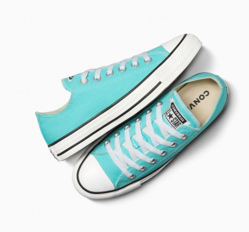 Tenis Converse Chuck Taylor All Star Bajos Mujer Azules | COLOMBIA B6479O