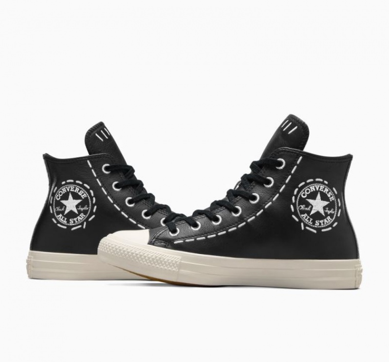 Tenis Converse Chuck Taylor All Star Bold Stitch Altos Mujer Negras | COLOMBIA I6923Q