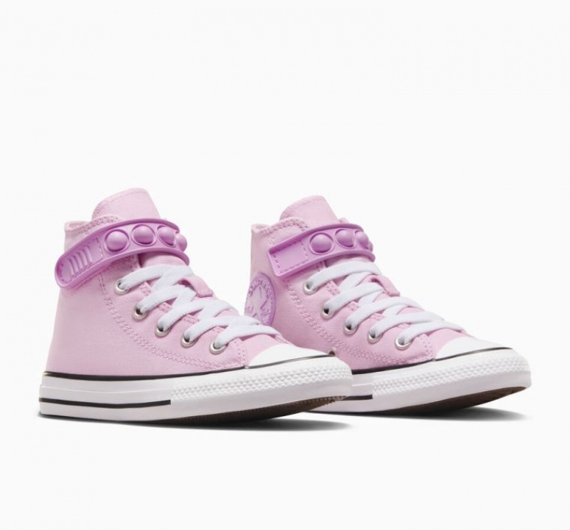 Tenis Converse Chuck Taylor All Star Bubble Strap Altos Niños Lavanda | COLOMBIA M1564J