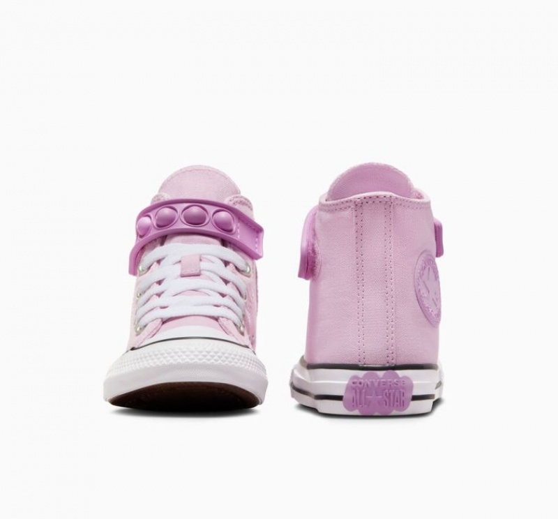 Tenis Converse Chuck Taylor All Star Bubble Strap Altos Niños Lavanda | COLOMBIA M1564J