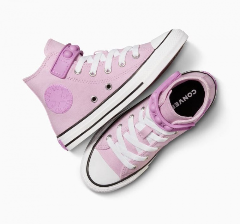 Tenis Converse Chuck Taylor All Star Bubble Strap Altos Niños Lavanda | COLOMBIA M1564J