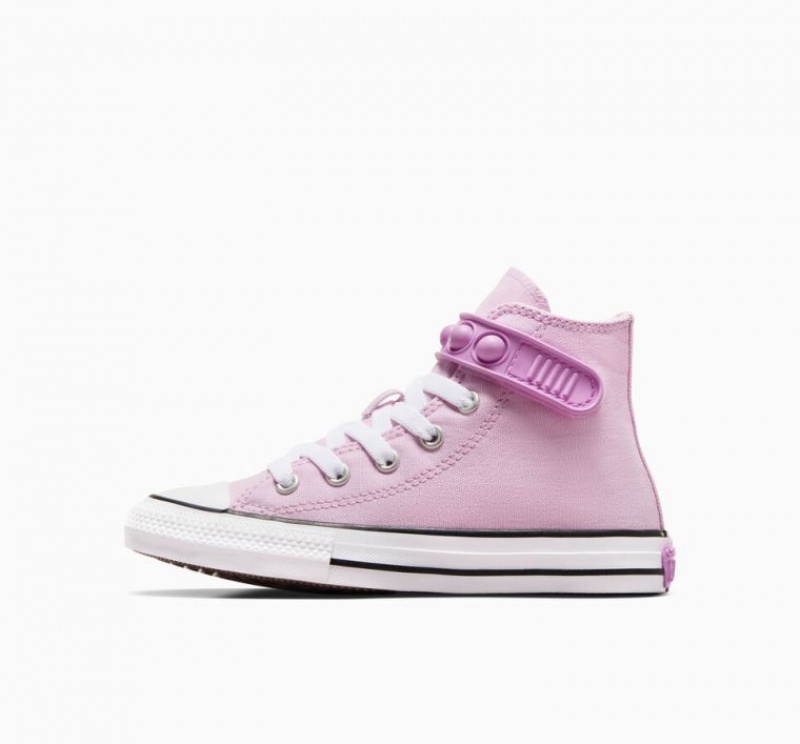 Tenis Converse Chuck Taylor All Star Bubble Strap Altos Niños Lavanda | COLOMBIA M1564J