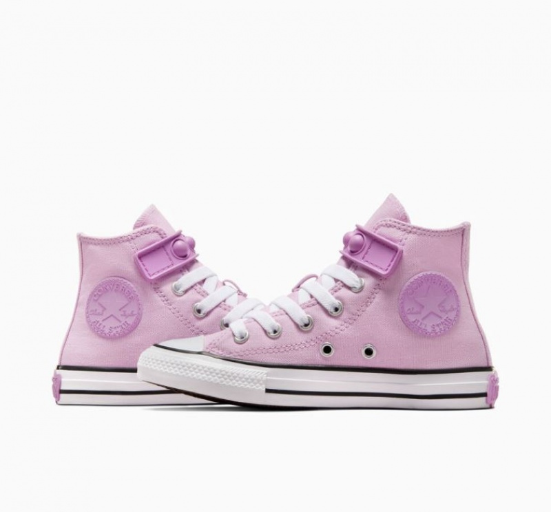 Tenis Converse Chuck Taylor All Star Bubble Strap Altos Niños Lavanda | COLOMBIA M1564J