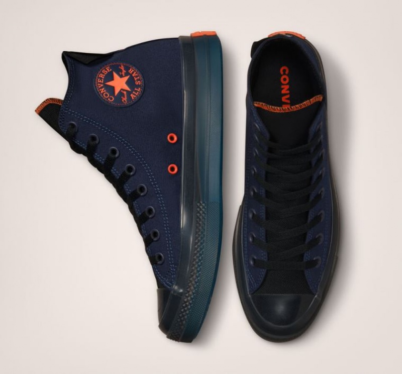 Tenis Converse Chuck Taylor All Star CX Stretch Canvas Altos Hombre Azul Marino | COLOMBIA L2610D