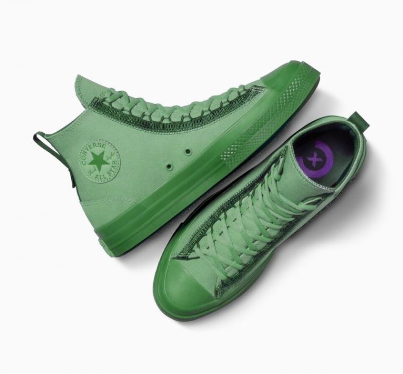 Tenis Converse Chuck Taylor All Star CX Exp2 Altos Mujer Verde Claro | COLOMBIA R4507X