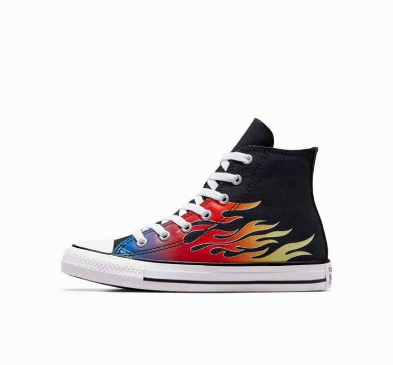 Tenis Converse Chuck Taylor All Star Cars Altos Niños Negras Multicolor | COLOMBIA G8614P