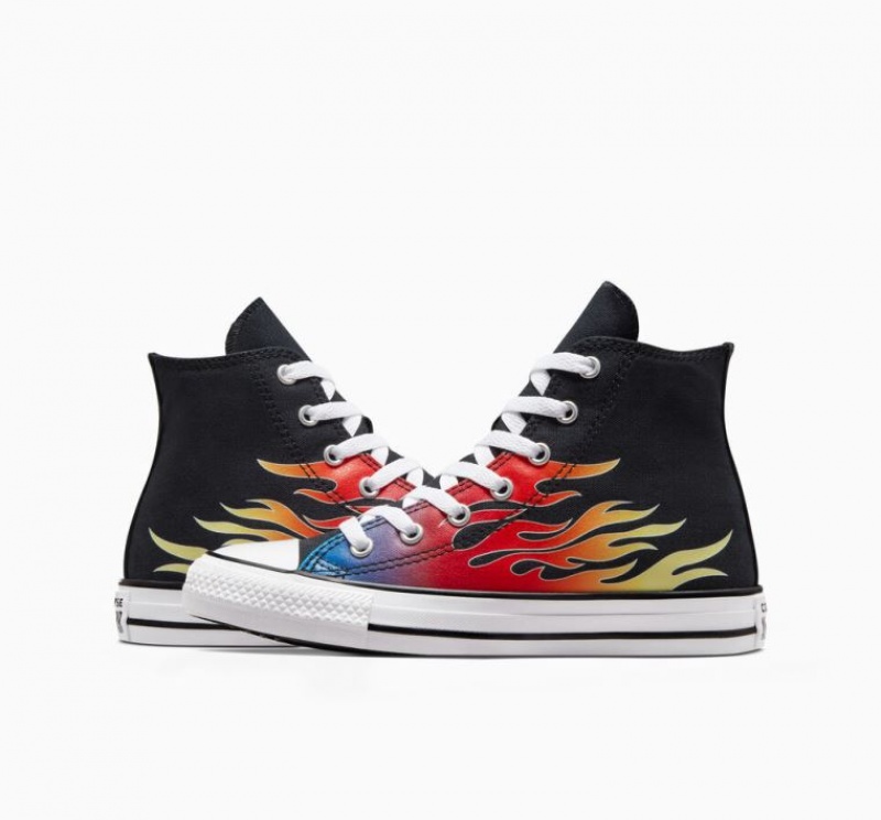 Tenis Converse Chuck Taylor All Star Cars Altos Niños Negras Multicolor | COLOMBIA G8614P