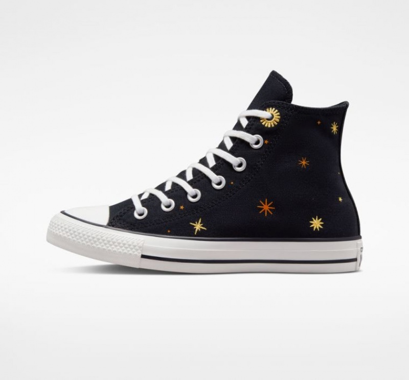 Tenis Converse Chuck Taylor All Star Celestial Altos Mujer Negras | COLOMBIA M3719B