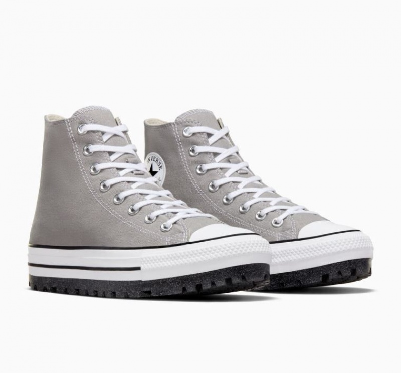 Tenis Converse Chuck Taylor All Star City Trek Altos Mujer Gris | COLOMBIA R7569V