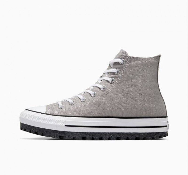 Tenis Converse Chuck Taylor All Star City Trek Altos Mujer Gris | COLOMBIA R7569V