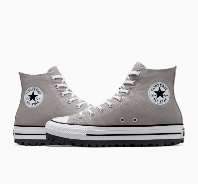 Tenis Converse Chuck Taylor All Star City Trek Altos Mujer Gris | COLOMBIA R7569V